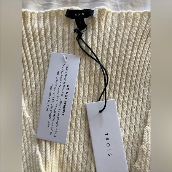 Trois Agnes Deep V Knit Dress - Picture 4 of 4